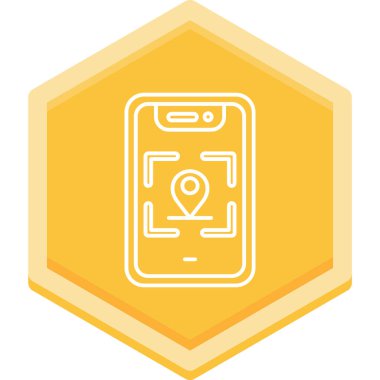 Cep telefonu. Web simgesi basit tasarım