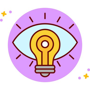 Göz simgesi vektör illüstrasyonu