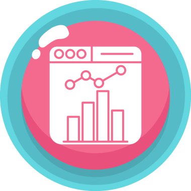 Grafik. Web simgesi basit illüstrasyon