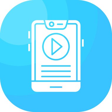 Akıllı telefon simgesinin vektör illüstrasyonu