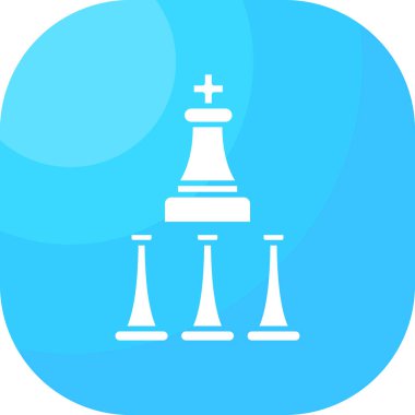 Satranç. Web simgesi basit illüstrasyon