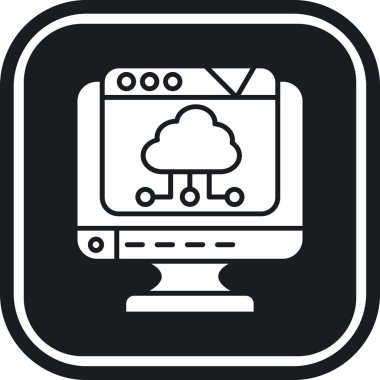 Bulut hesaplama. Web simgesi
