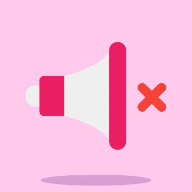 Megafon ikonu vektör illüstrasyonu