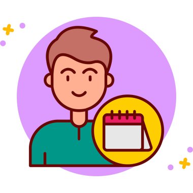 vektördeki takvim tarihi simgesi