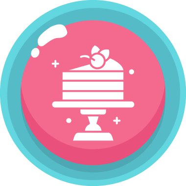 kek vektör simgesi, vektör illüstrasyonu basit ve