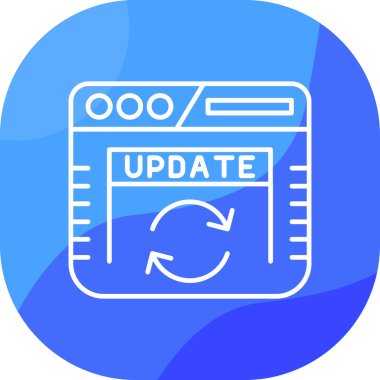 Simgeyi güncelle, vektör illüstrasyonu