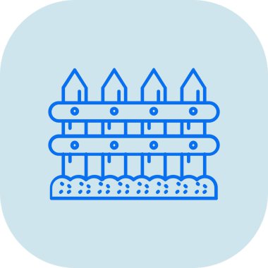 Bir çit simgesinin vektör illüstrasyonu