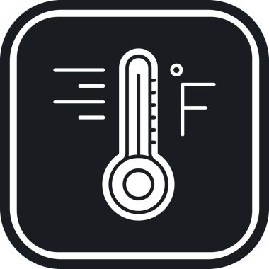 termometre simgesi vektör illüstrasyonu