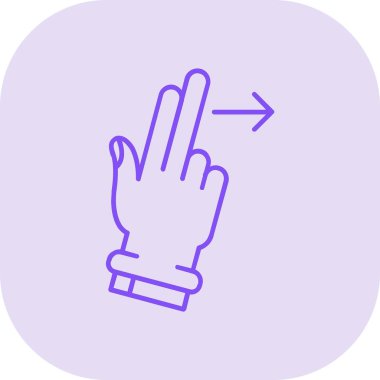 Dokunma simgesinin vektör illüstrasyonu