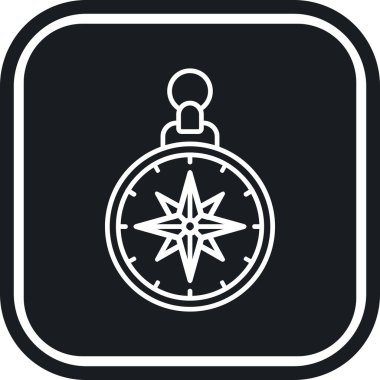 Pusula ikonu vektör illüstrasyonunu göster