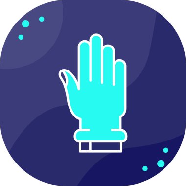 Bir el simgesinin vektör illüstrasyonu