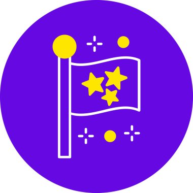 vektör bayrak resimleme simgesi