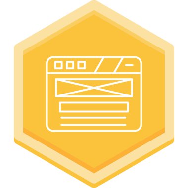 Ağ simgesi. Basit tasarım