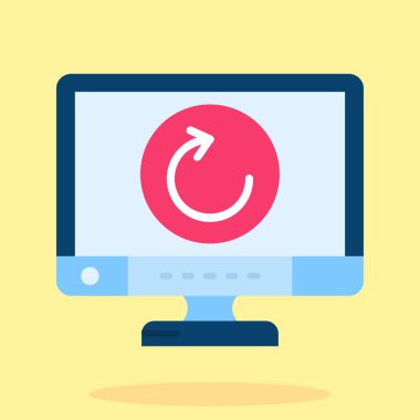 Modern simgenin vektör illüstrasyonu