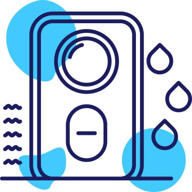 Su damlası. Web simgesi