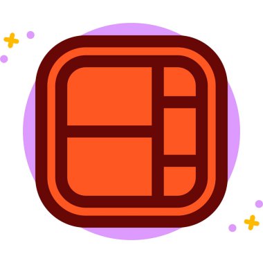 Pencere. Web simgesi basit illüstrasyon