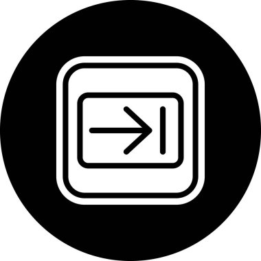 ok simgesi vektör illüstrasyonu