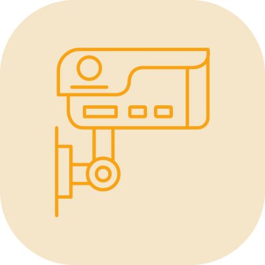 ccTV kamera simgesinin vektör illüstrasyonu