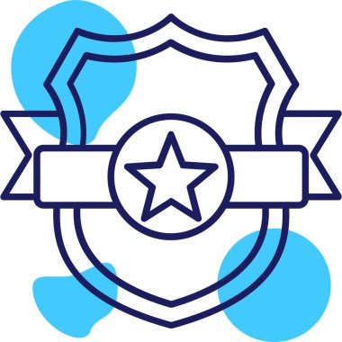 Rozet simge vektör çizim