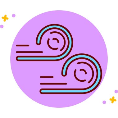 Gezegen ikon vektör çizimine sahip eşsiz bir uzaylı