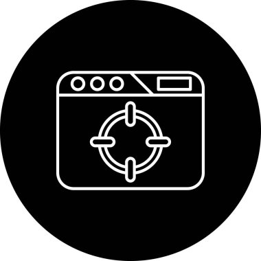  hedef simge işaret vektör illüstrasyonu 