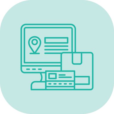 harita konumu ikon vektör illüstrasyonu