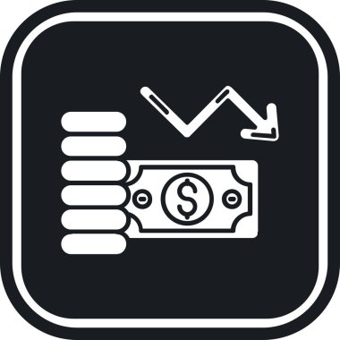 Dolar vektör simgesi modern illüstrasyon