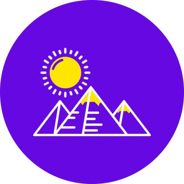 dağ ikonu vektör illüstrasyonu