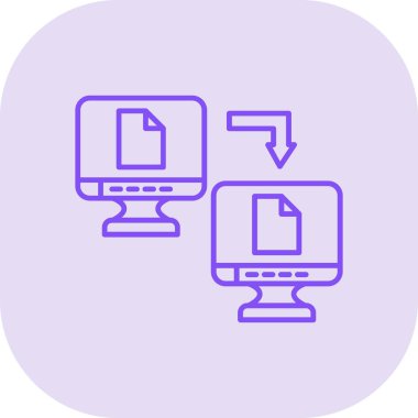 Bilgisayar. Web simgesi basit illüstrasyon