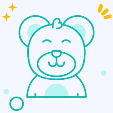 beyaz arkaplanda izole edilmiş renk web çizgisi simgesi