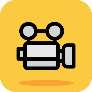 Web, mobil uygulama, uygulama ve sunum için kamera simgesi