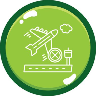 Uçak simge vektör çizim