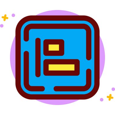 Bir müziğin modern bir simgesinin vektör çizimi