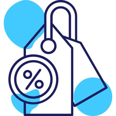 İndirim indirimi simgesi dosya taslağı biçiminde