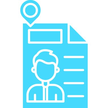 belge simgesi, vektör çizimi