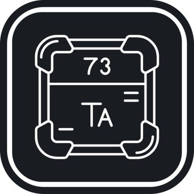 Kimyasal simge vektör çizimi