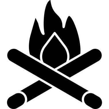 ateş alev ikonu vektör illüstrasyonuName