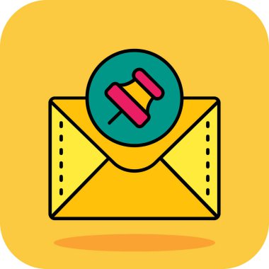 Mektup. Web simgesi basit illüstrasyon