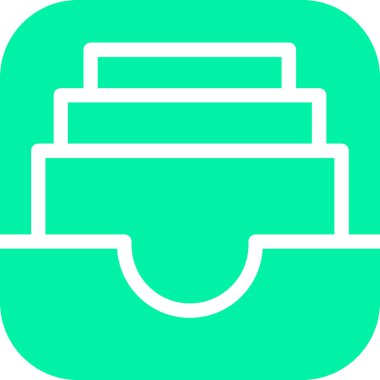 Çanta. Web simgesi basit illüstrasyon