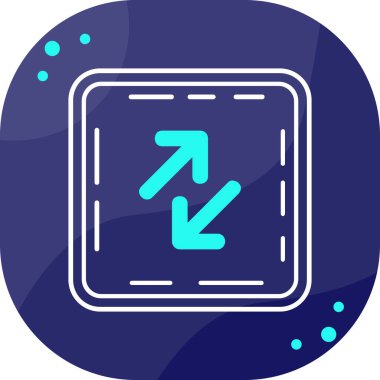 Mavi ve beyaz bir ikonun vektör illüstrasyonu