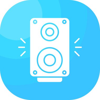 Konuşmacı. Web simgesi basit illüstrasyon