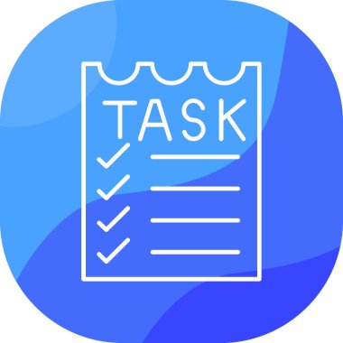 Görev. Web simgesi basit illüstrasyon