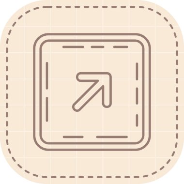 Tek bir simgenin vektör illüstrasyonu