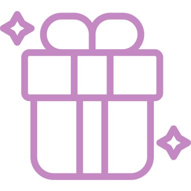 hediye simgesi vektör illüstrasyonu