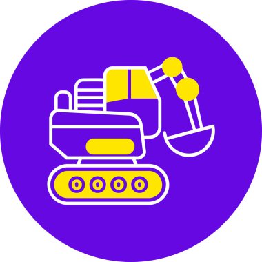 Bir robot simgesinin vektör illüstrasyonu