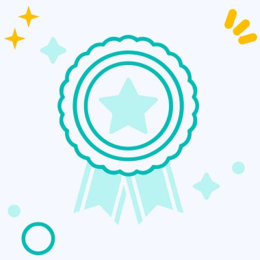 award icon, vector illustration simple design