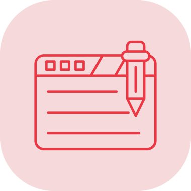 Belge. Web simgesi basit illüstrasyon