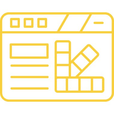 Web sitesi simgesi, vektör illüstrasyonu