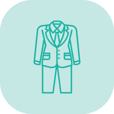 İş adamı düz simgesi, vektör illüstrasyonu