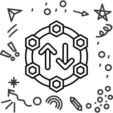 ok simgesi vektör illüstrasyonu